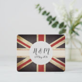 Invitation d'Union Jack de monogramme de Harry (Debout devant)