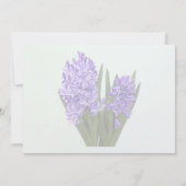 Invitation Duo de Jacinthe Pourpre (Dos)