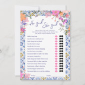 Invitation Duo Jeux bleu italien nuptiale jeu (Devant)