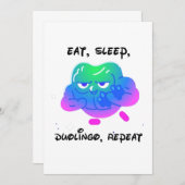 Invitation duolingo (Devant / Derrière)