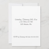 Invitation Dupe l'invitation d'anniversaire de caniche (Dos)