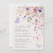 Invitation Durée de vie des papillons Fête de mariage champêt (Devant)