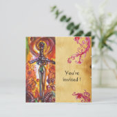 INVITATION DURENDAL, ÉPÉE ROMANTIQUE ET ANGE (Debout devant)