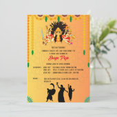 Invitation Durga Puja Navratri Bengali (Debout devant)