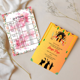 Invitation Durga Puja Navratri Bengali Liste des événements f