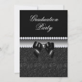Invitation Dusky Black Graduation Party (Devant)