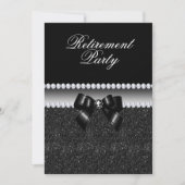 Invitation Dusky Black Retirement Party (Devant)