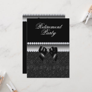 Invitation Dusky Black Retirement Party