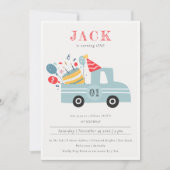 Invitation Dusky Grey Blue N'importe quel âge Anniversaire Fê (Devant)