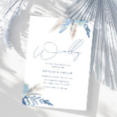 Invitation Dusty Bleu tendance Moderne Toutes les saisons Mar
