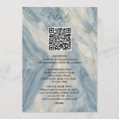 Invitation Dusty Blue and Gold Floral wedding (Dos)