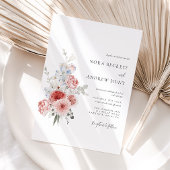 Invitation Dusty Blue Blush FlorMariage