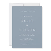 Dusty Blue Boho minimaliste Mariage moderne