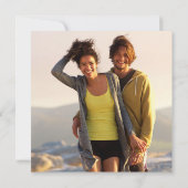 Invitation Dusty Blue Botanical Greenery Mariage photo (Dos)