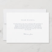 Invitation Dusty Blue  Bridesmaid Proposal Card (Dos)