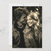 Invitation Dusty Blue Calendar Enregistrer la date avec la ph (Dos)