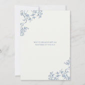Invitation Dusty Blue Chinoiserie Citrouille Chute En Amour D (Dos)