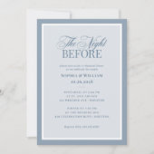 Invitation Dusty Blue | Classic Luxe Elegant Rehearsal Dinner (Devant)