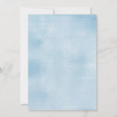 Invitation Dusty Blue Coquette Baby shower Citrouille d'autom (Dos)