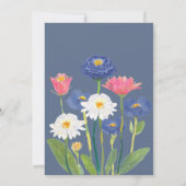 Invitation Dusty Blue Cornflower Meadow Baby in Bloom Shower (Dos)