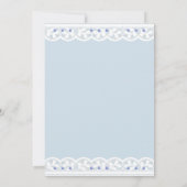 Invitation Dusty Blue Cross Christening Christian Baptism (Dos)