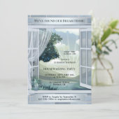 Invitation Dusty Blue Dream Home Ménage (Debout devant)