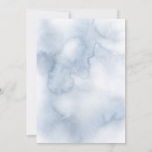 Invitation Dusty Blue et Blush Beach (Dos)