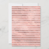 Invitation Dusty Blue et Rose Gold Floral Bachelorette Party (Dos)