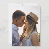 Invitation Dusty Blue Fleur sauvage Rustic Boho Mariage Photo (Dos)