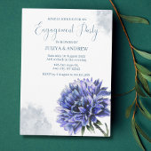 Invitation Dusty Blue Floral