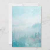 Invitation Dusty Blue Floral Boy Baptism Religious (Dos)