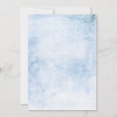 Invitation Dusty Blue Floral Green Party (Dos)