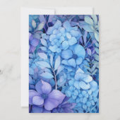 Invitation Dusty Blue Floral Mariage (Dos)