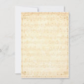 Invitation Dusty Blue Floral Musical Bridesmaids Déjeuner (Dos)