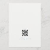 Invitation Dusty Blue Floral Save the Date Card (Dos)