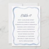 Invitation Dusty Blue French Estate Wedding Seating Card  (Devant)
