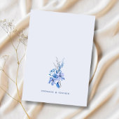 Invitation Dusty Blue & Gold Parties scintillant Mariage Enre