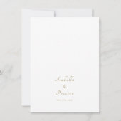 Invitation Dusty Blue Ivory White Gold Floral Mariage Invitat (Dos)