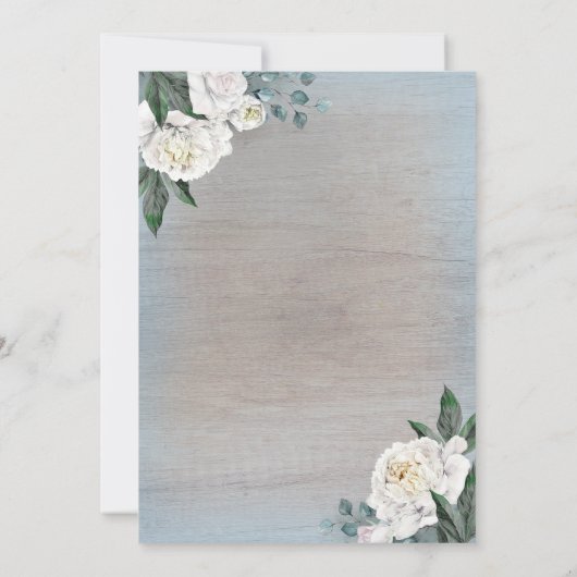 Invitation Dusty Blue Mason Jar Rustic Engagement (Dos)