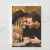 Invitation Dusty Blue Modern Minimal Mariage photo (Dos)