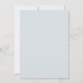 Invitation Dusty Blue Navy Champagne Ivory Floral Mariage (Dos)