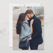 Invitation Dusty Blue Navy Ivory Floral Boho Mariage QR Code (Dos)