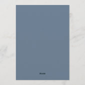 Invitation Dusty Blue Painterly Flora Wedding (Dos)