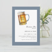 Invitation Dusty Blue Party à la maison Couples Douche (Debout devant)