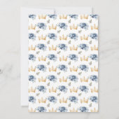 Invitation Dusty Blue Princess Floral Quinceañera (Dos)