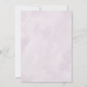 Invitation Dusty Blue Purple Lilac Blooms Répétition Dîner En (Dos)