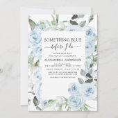 Invitation Dusty Blue Quelque chose de bleu Fête des mariées  (Devant)