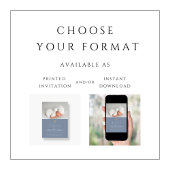 Invitation Dusty Blue Religieux Cross Boy Photo Baptême