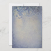 Invitation Dusty Blue Rustic Country Rehearer Dîner (Dos)