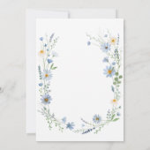 Invitation Dusty Blue Sage Wildflower Floral Wedding (Dos)